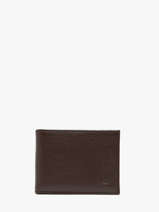 Leather Wallet Madras Etrier Brown madras EMAD438