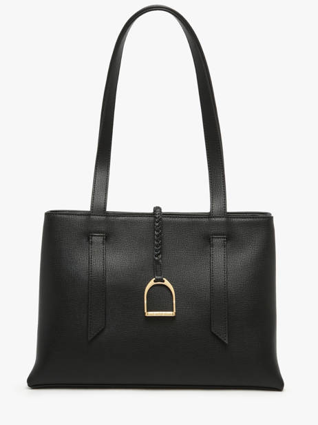 Sac Porté épaule Torsade Cuir Etrier Noir torsade ETOS173L